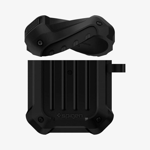 ASD00537 - Apple AirPods Pro Case Tough Armor in black showing the front